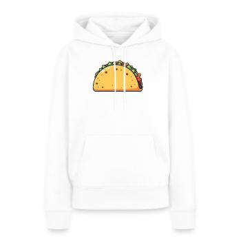 Taco - Frauen Premium Bio Hoodie - Weiß - Vorne - Julia (174cm)