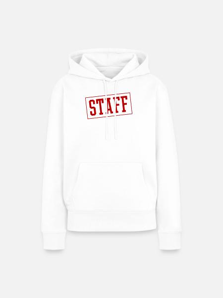 Staff - Frauen Premium Bio Hoodie - Weiß