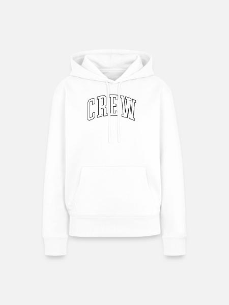 Crew Outline - Frauen Premium Bio Hoodie - Weiß