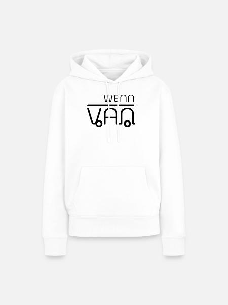 Wenn dann Van! Vanlife - Frauen Premium Bio Hoodie - Weiß