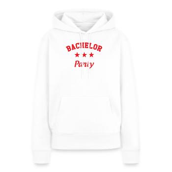 Enterrement Vie de Garçon : Bachelor Party Stars - Sweat à capuche Premium bio Femme - blanc - Devant - Julia (174cm)