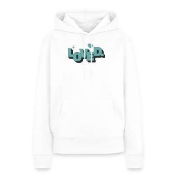 Loved 1 Johannes 4:16 Christlicher Glaube - Frauen Premium Bio Hoodie - Weiß - Vorne - Julia (174cm)