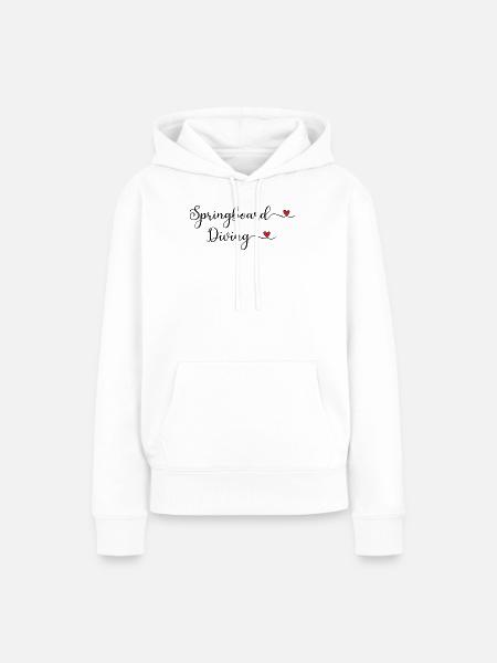 Springboard Diving - Frauen Premium Bio Hoodie - Weiß