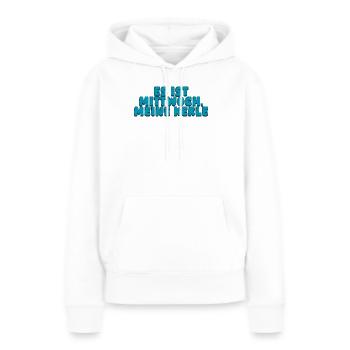 Es ist Mittwoch meine Kerle - Frauen Premium Bio Hoodie - Weiß - Vorne - Julia (174cm)