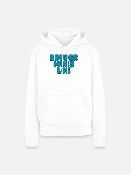 Bruder muss los - Frauen Premium Bio Hoodie - Weiß