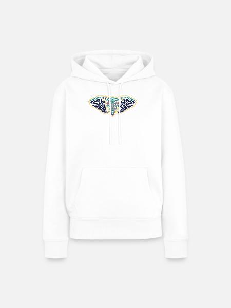 Psychedelischer Elefantenkopf - Frauen Premium Bio Hoodie - Weiß