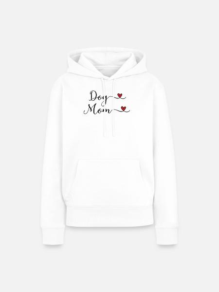 Hunde Mama - Frauen Premium Bio Hoodie - Weiß