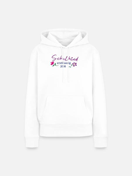 Schulkind Erstklassig 2026 - Frauen Premium Bio Hoodie - Weiß