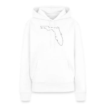 Carte panoramique de la Floride - Sweat à capuche Premium bio Femme - blanc - Devant - Julia (174cm)