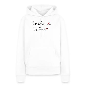Tribu de la Mariée - Sweat à capuche Premium bio Femme - blanc - Devant - Julia (174cm)
