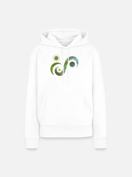 yoga-design_4 - Frauen Premium Bio Hoodie - Weiß