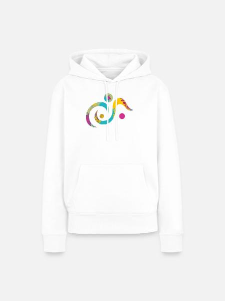 yoga-design_19 - Frauen Premium Bio Hoodie - Weiß