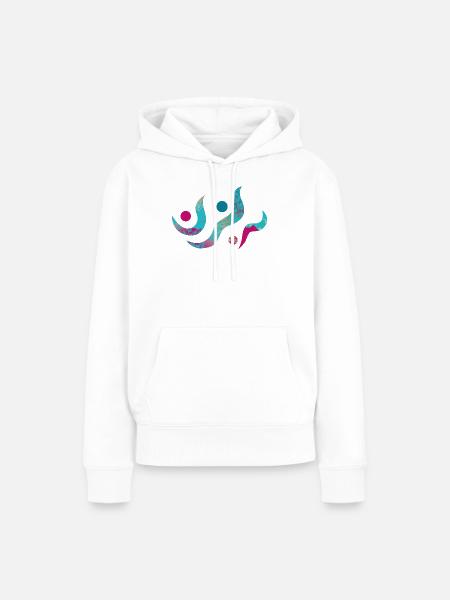 yoga-design_22 - Frauen Premium Bio Hoodie - Weiß