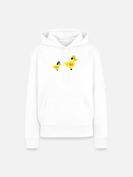 Feuerwehrenten - Bube - Frauen Premium Bio Hoodie - Weiß
