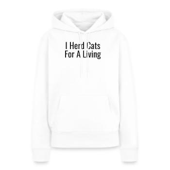 Project Manager - Frauen Premium Bio Hoodie - Weiß - Vorne - Julia (174cm)
