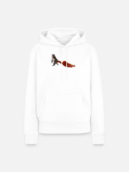 Punch - das kleine Äffchen - Frauen Premium Bio Hoodie - Weiß