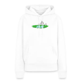 Conception - Sweat à capuche Premium bio Femme - blanc - Devant - Julia (174cm)