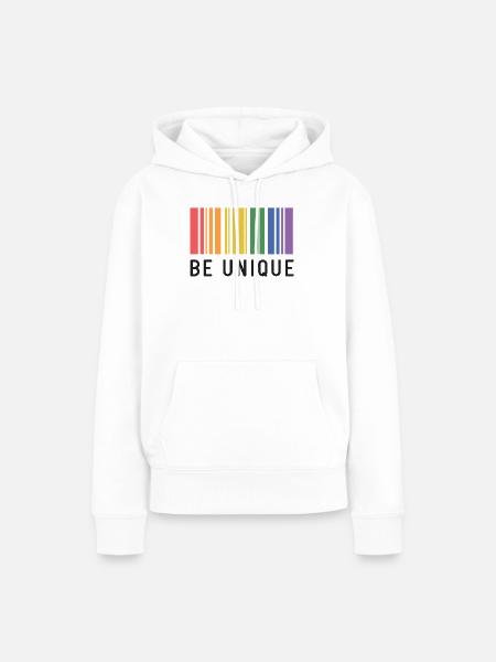LGBT-Pride-Monat – Sei einzigartig - Frauen Premium Bio Hoodie - Weiß