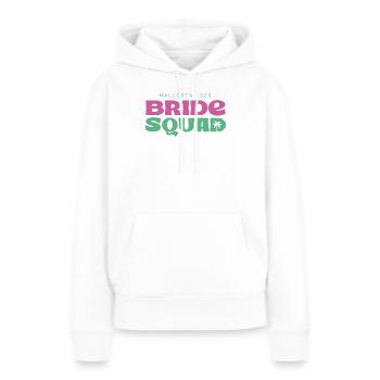 ÉQUIPE DE MARIÉES DE MAJORQUE 2026 - Sweat à capuche Premium bio Femme - blanc - Devant - Julia (174cm)