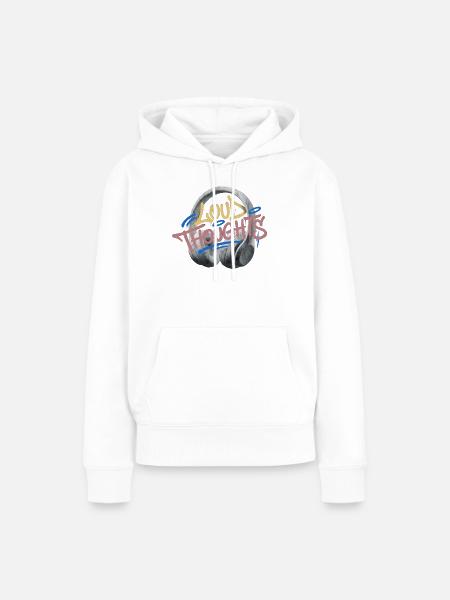 Loud Thoughts Graffiti - Frauen Premium Bio Hoodie - Weiß