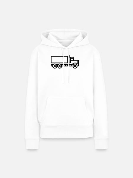 Lkw - Frauen Premium Bio Hoodie - Weiß