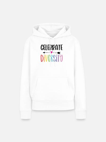 LGBT-Pride-Monat – Vielfalt feiern - Frauen Premium Bio Hoodie - Weiß