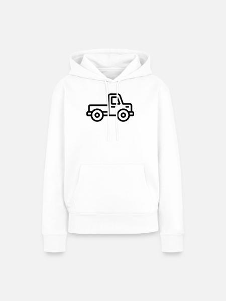 Lkw - Frauen Premium Bio Hoodie - Weiß