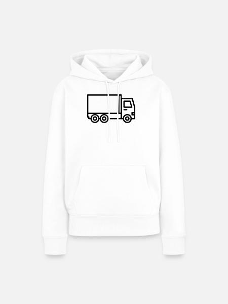 Lkw - Frauen Premium Bio Hoodie - Weiß