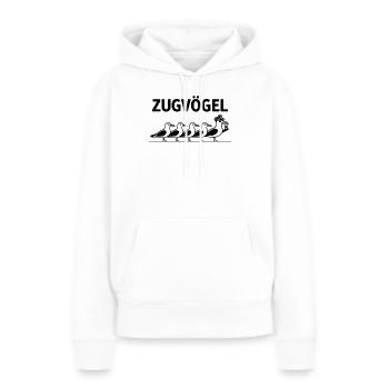  Zugvögel Bahn Schaffner Möwen Cartoon Eisenbahn - Frauen Premium Bio Hoodie - Weiß - Vorne - Julia (174cm)