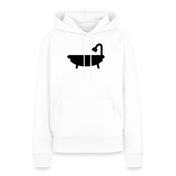 Baignoire - Sweat à capuche Premium bio Femme - blanc - Devant - Julia (174cm)