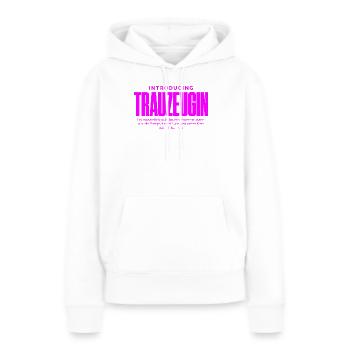 Trauzeugin Lustig – Krisenmanagerin & Braut-Flüste - Frauen Premium Bio Hoodie - Weiß - Vorne - Julia (174cm)