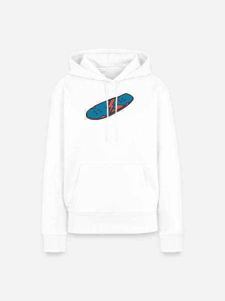 Skateboard Deck Urban Street - Frauen Premium Bio Hoodie - Weiß