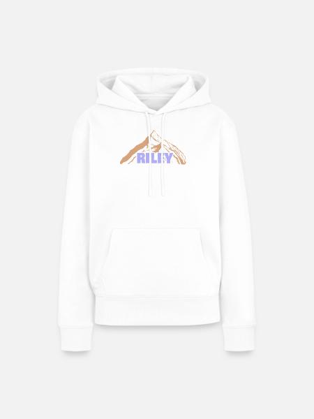 Spass Riley - Frauen Premium Bio Hoodie - Weiß
