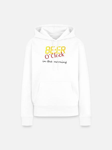 Beer Bier saufen - Frauen Premium Bio Hoodie - Weiß