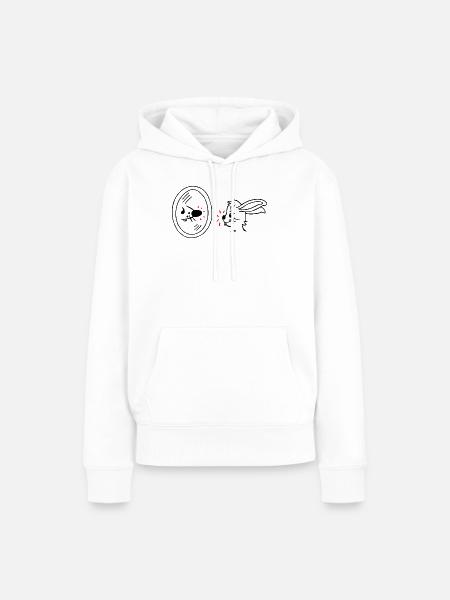 Spiegelbild - Frauen Premium Bio Hoodie - Weiß