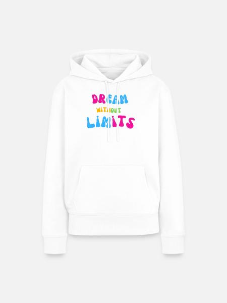 Traum ohne Grenzen - Frauen Premium Bio Hoodie - Weiß