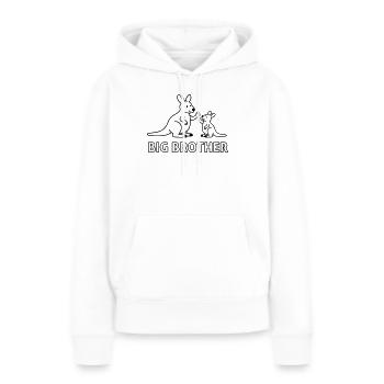 frère aîné - Sweat à capuche Premium bio Femme - blanc - Devant - Julia (174cm)
