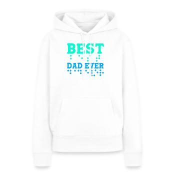 Blind Blindenschrift Braille - Frauen Premium Bio Hoodie - Weiß - Vorne - Julia (174cm)