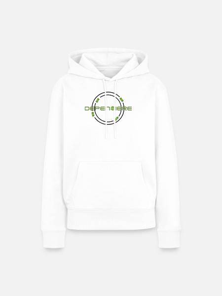 Spender - Frauen Premium Bio Hoodie - Weiß