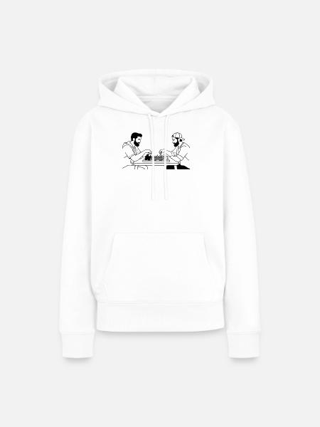 Schach - Frauen Premium Bio Hoodie - Weiß
