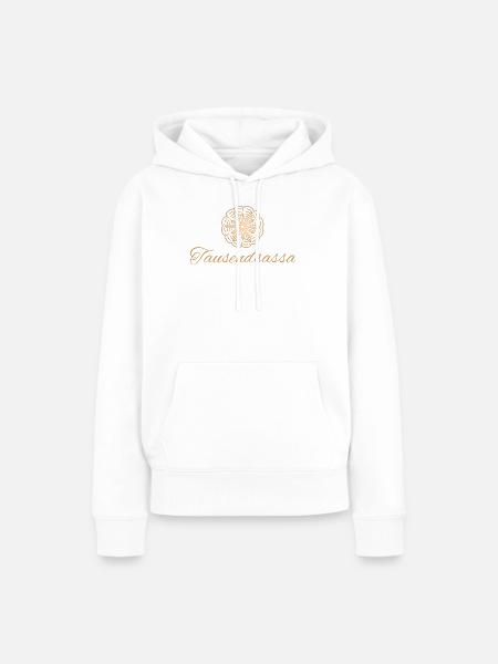 Tausendsassa - Wortschätze - vergessene Wörter - Frauen Premium Bio Hoodie - Weiß