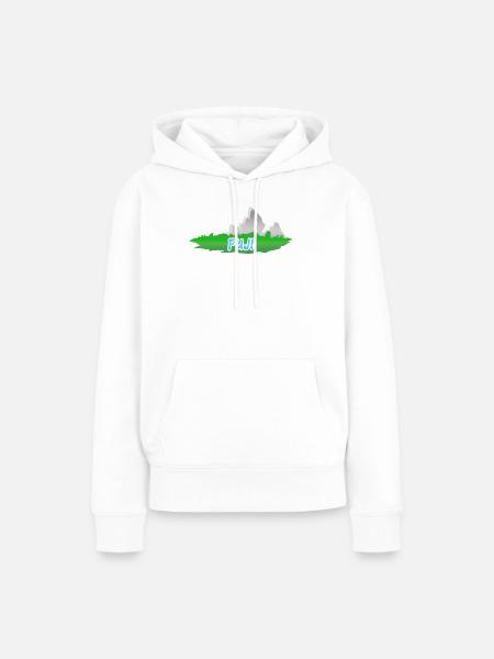 Fuji als Berg - Frauen Premium Bio Hoodie - Weiß