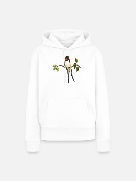 Schlucken - Frauen Premium Bio Hoodie - Weiß
