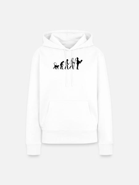 Entwicklung der Architektur - Frauen Premium Bio Hoodie - Weiß