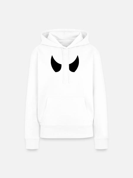 Teufelshörner - Frauen Premium Bio Hoodie - Weiß