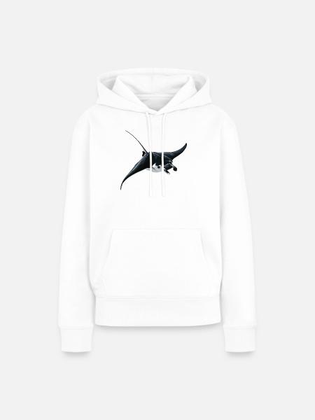 Rochen Mantarochen - Frauen Premium Bio Hoodie - Weiß