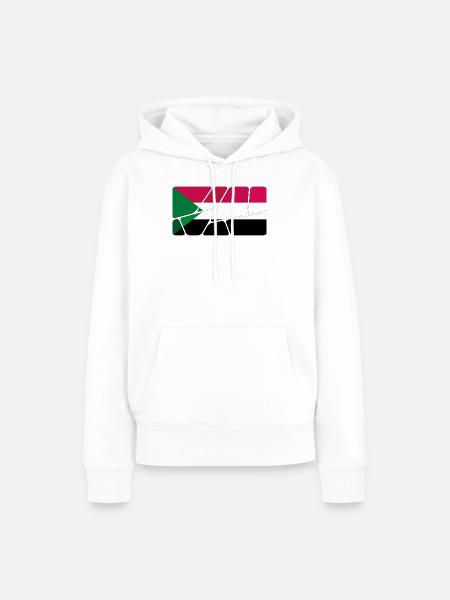 Sudan als Flagge - Frauen Premium Bio Hoodie - Weiß