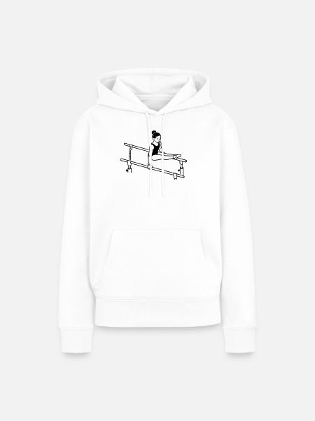 Gymnastik - Frauen Premium Bio Hoodie - Weiß