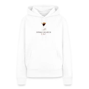 Espresso Martini Club - Sweat à capuche Premium bio Femme - blanc - Devant - Julia (174cm)
