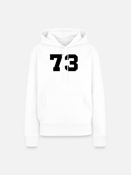 73- - Frauen Premium Bio Hoodie - Weiß